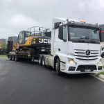 Excavator with operator delivery hire